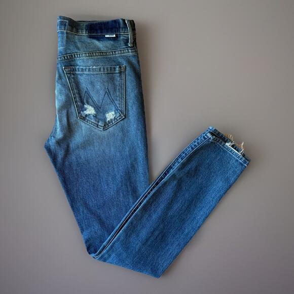 Mother Superior Stunner Jeans Women's 27 Blue Distressed Boho Party New York - Picture 1 of 9